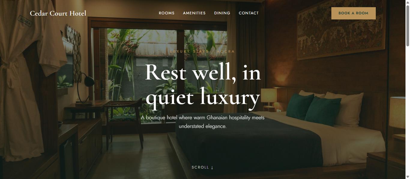 Hotel & Guest House website template