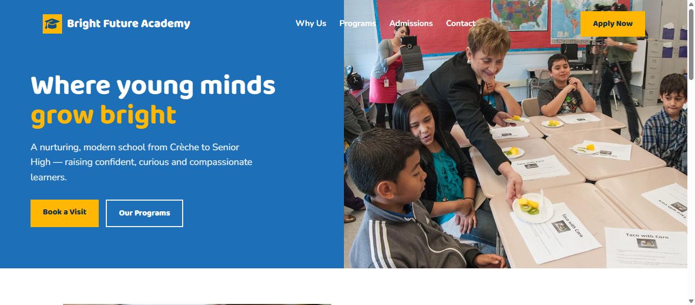 School & Academy website template